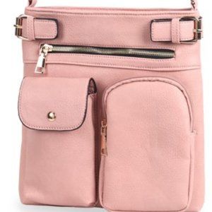 Brand New Crossbody bag Great Quality Adjustable Strap  has two outside pockets